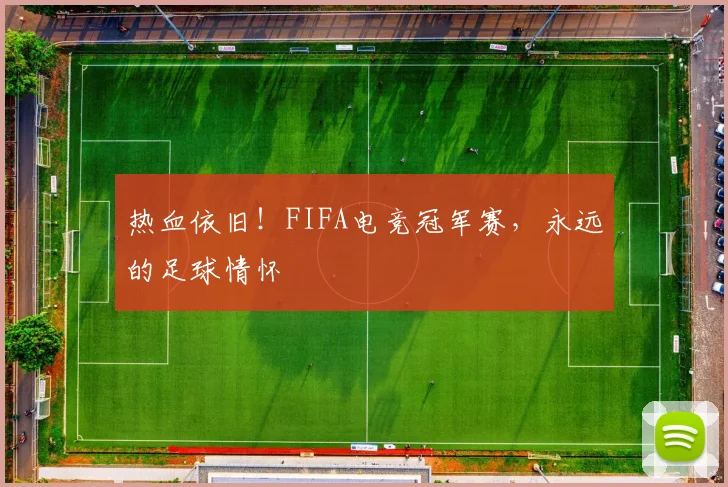 热血依旧！FIFA电竞冠军赛，永远的足球情怀